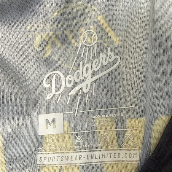Black and Gold Dodgers Men's Shirt - Picture 8 of 8